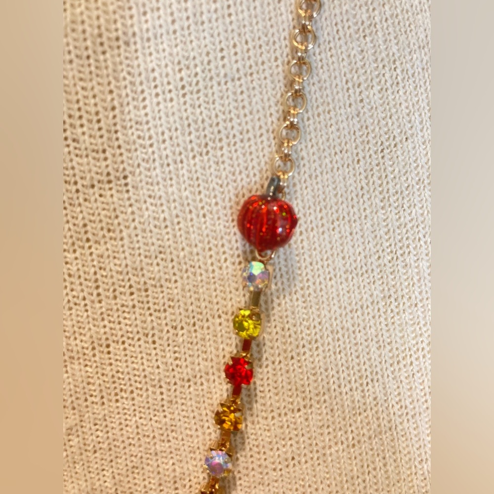 NWT Betsey Johnson pumpkin spice latte necklace - Picture 8 of 14